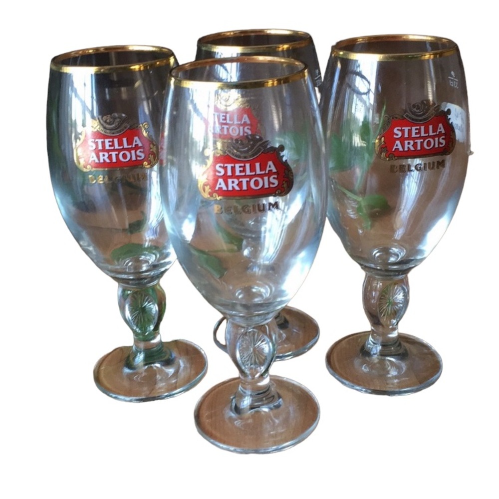 Stella Artois Belgium Beer Glasses